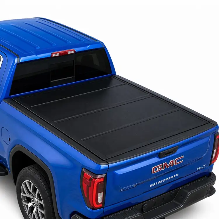 Low Profil Hard Quad-Fold Tonneau Cover til GMC Sierra