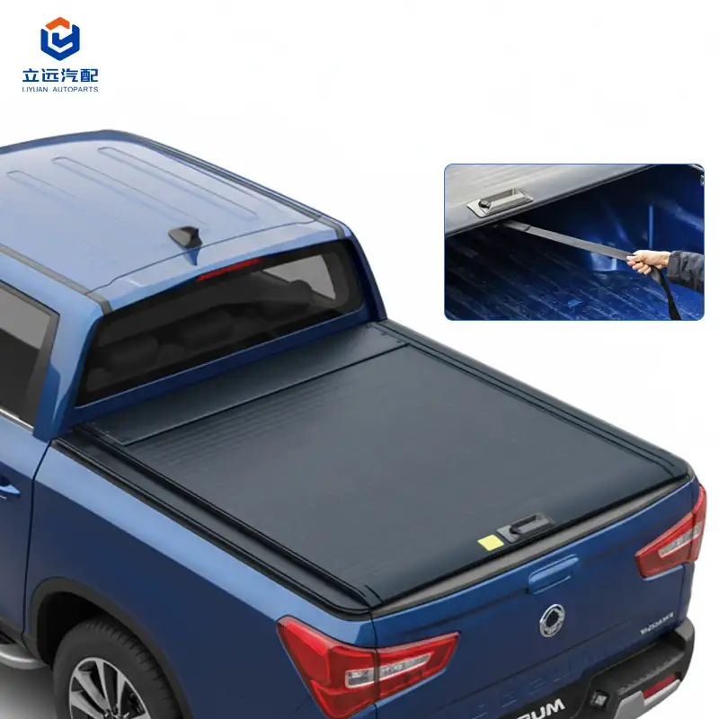 Manuelt, udtrækkeligt, hårdt aluminiumsdæksel til Ssangyong